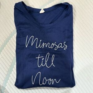 fleece long sleeve PJ top